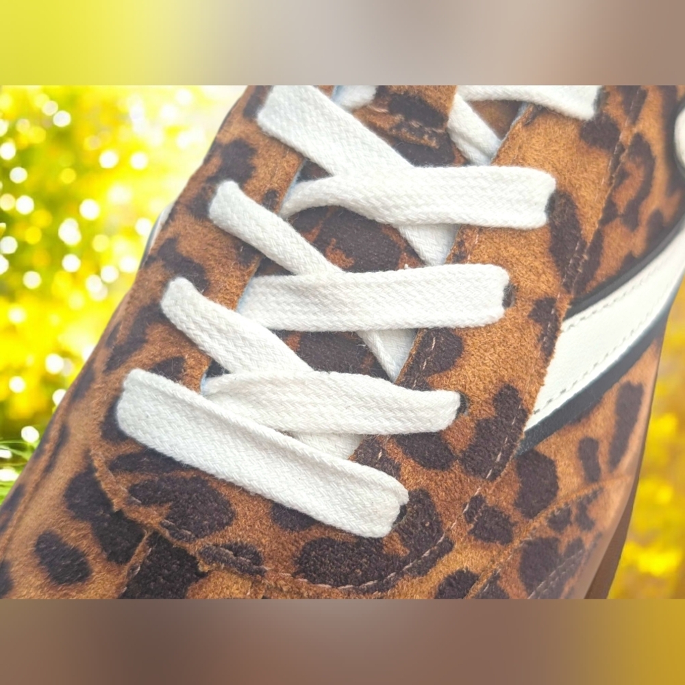Madden Girl Leopard Print Faux Suede Sneakers | Size 8M | Excellent Condition - Picture 7 of 11